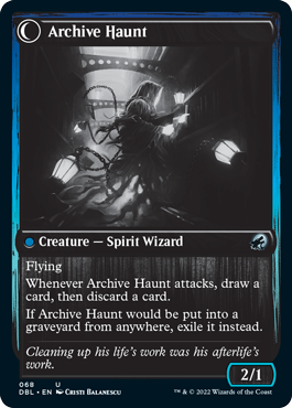 Overwhelmed Archivist // Archive Haunt [Innistrad: Double Feature] | Devastation Store