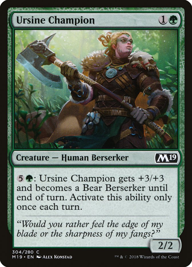 Ursine Champion [Core Set 2019] | Devastation Store