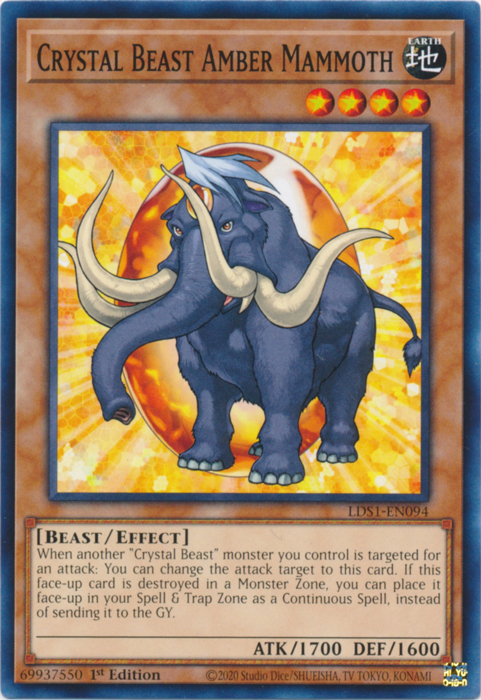 Crystal Beast Amber Mammoth [LDS1-EN094] Common | Devastation Store