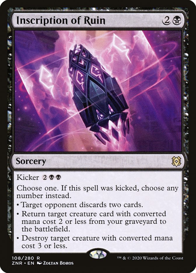 Inscription of Ruin [Zendikar Rising] | Devastation Store