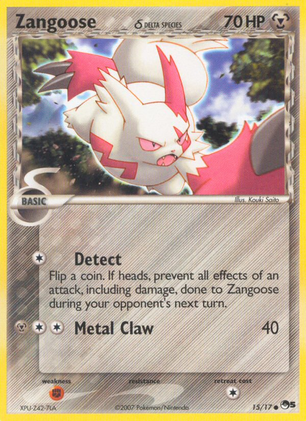Zangoose (15/17) (Delta Species) [POP Series 5] | Devastation Store