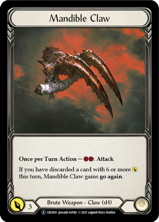 Mandible Claw (Rainbow Foil) [CRU005-RF] Unlimited Rainbow Foil | Devastation Store