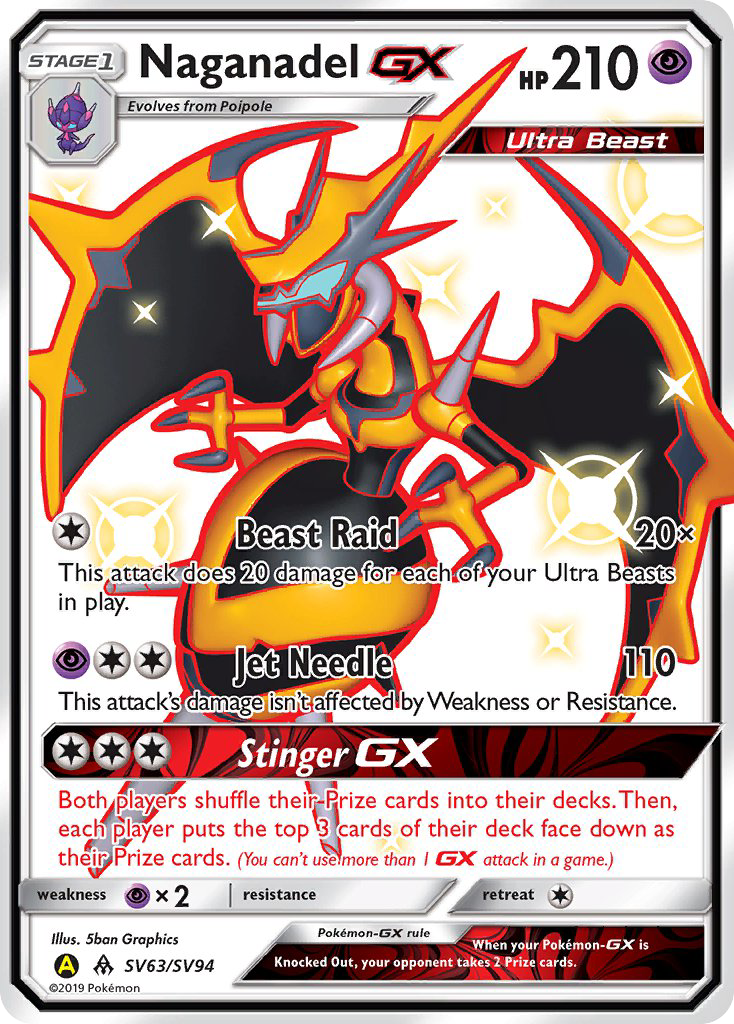 Naganadel GX (SV63/SV94) [Sun & Moon: Hidden Fates - Shiny Vault] | Devastation Store