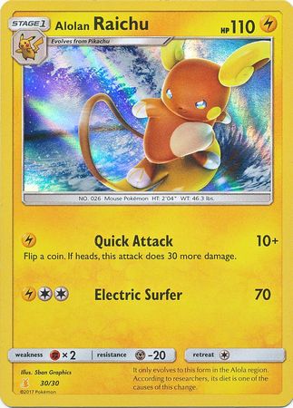 Alolan Raichu (30/30) [Sun & Moon: Trainer Kit - Alolan Raichu] | Devastation Store