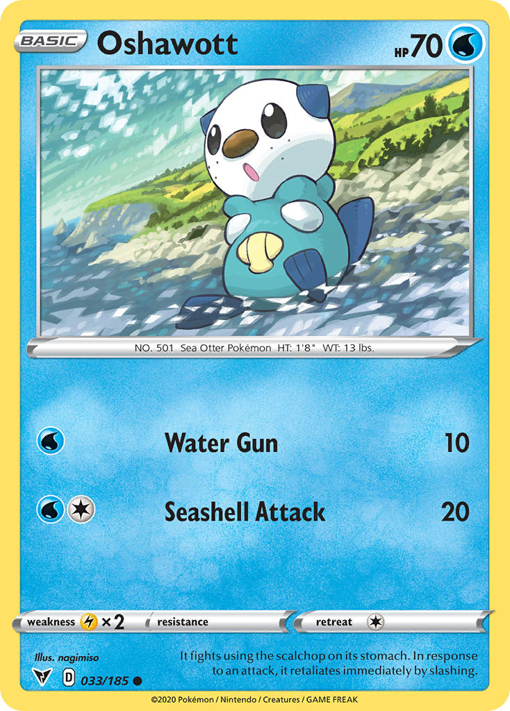 Oshawott (033/185) [Sword & Shield: Vivid Voltage] | Devastation Store