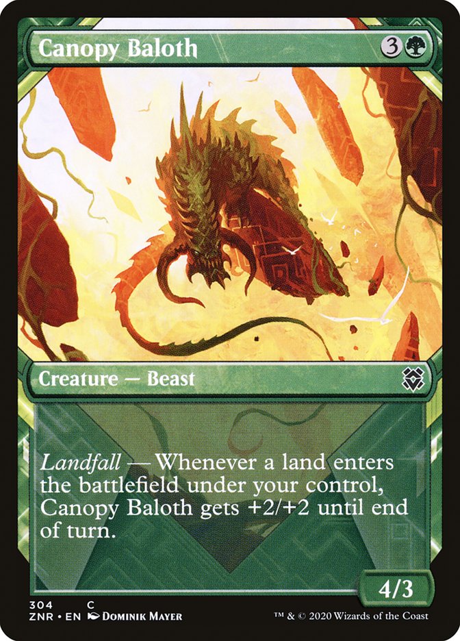 Canopy Baloth (Showcase) [Zendikar Rising] | Devastation Store