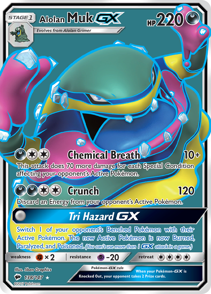 Alolan Muk GX (138/147) [Sun & Moon: Burning Shadows] | Devastation Store