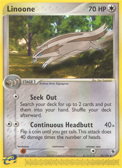 Linoone (38/109) [EX: Ruby & Sapphire] | Devastation Store