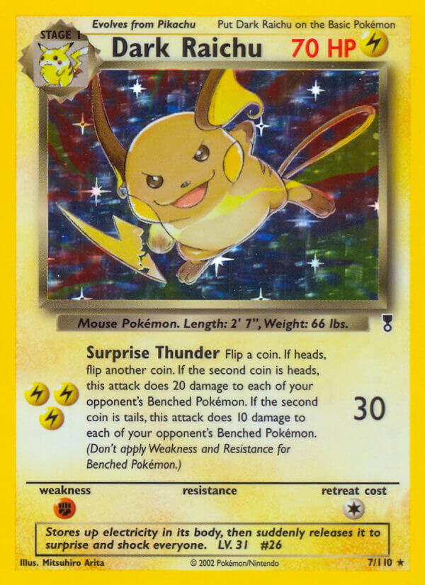 Dark Raichu (7/110) (WotC) (Theme Deck Exclusive) [Legendary Collection] | Devastation Store