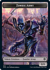 Zombie // Zombie Army Double-Sided Token [Starter Commander Decks] | Devastation Store