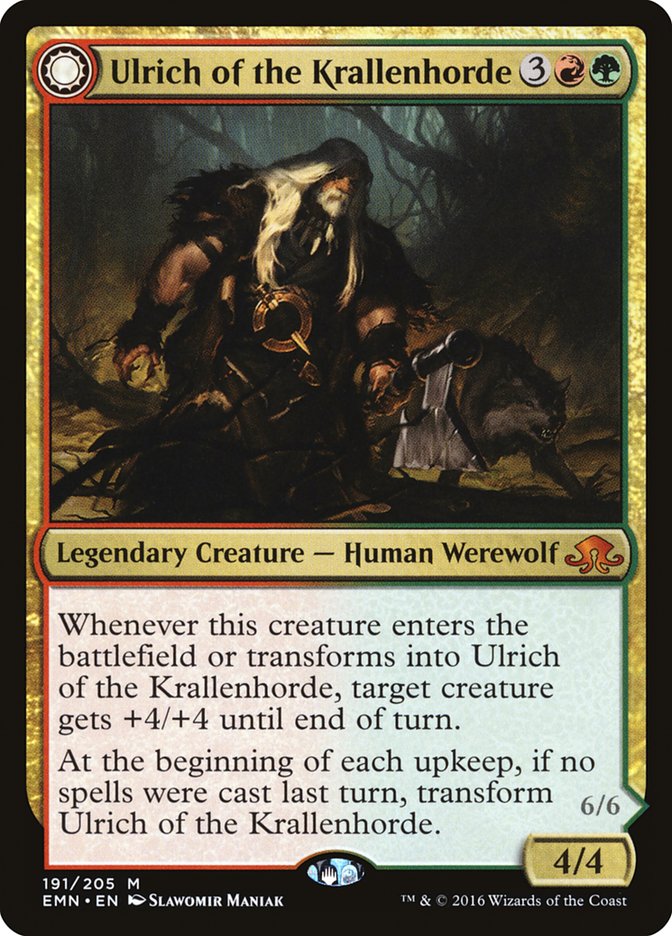 Ulrich of the Krallenhorde // Ulrich, Uncontested Alpha [Eldritch Moon] - Devastation Store | Devastation Store