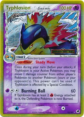 Typhlosion (12/101) (Delta Species) (Stamped) [EX: Dragon Frontiers] | Devastation Store