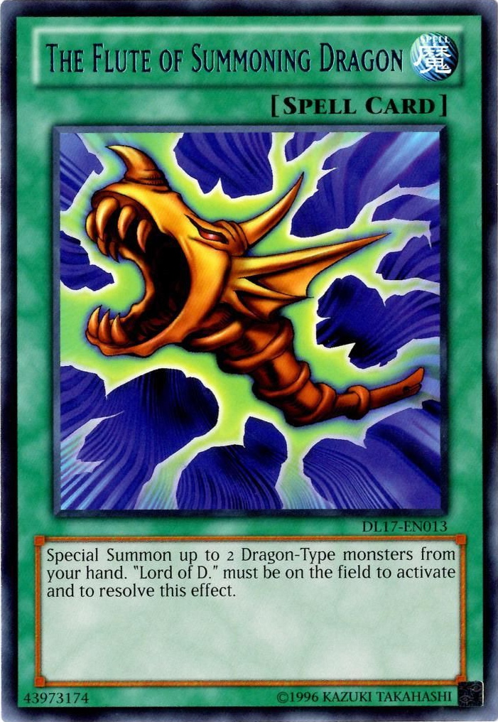 The Flute of Summoning Dragon (Blue) [DL17-EN013] Rare | Devastation Store