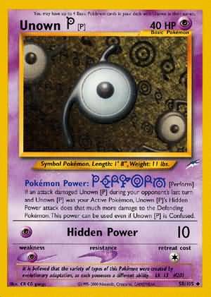 Unown [P] (58/105) [Neo Destiny Unlimited] | Devastation Store