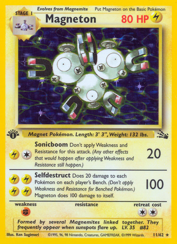 Magneton (11/62) [Fossil 1st Edition] | Devastation Store