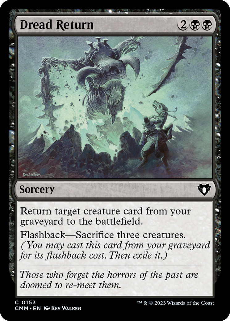 Dread Return [Commander Masters] | Devastation Store