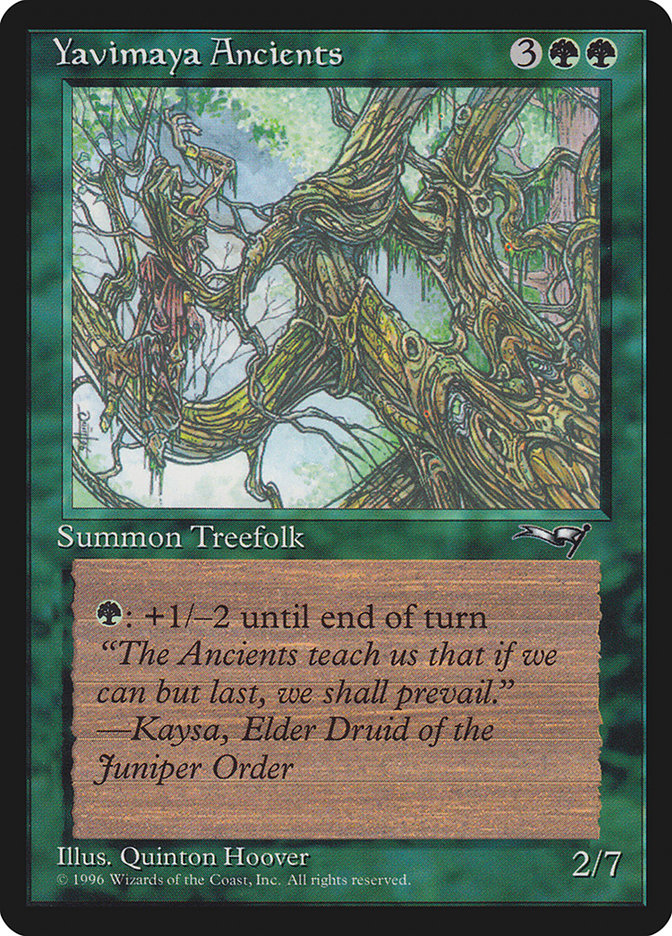 Yavimaya Ancients (Druid Art) [Alliances] | Devastation Store