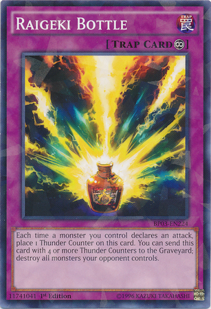 Raigeki Bottle [BP03-EN224] Shatterfoil Rare | Devastation Store