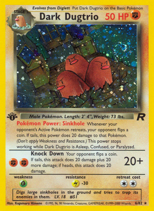 Dark Dugtrio (6/82) [Team Rocket 1st Edition] | Devastation Store