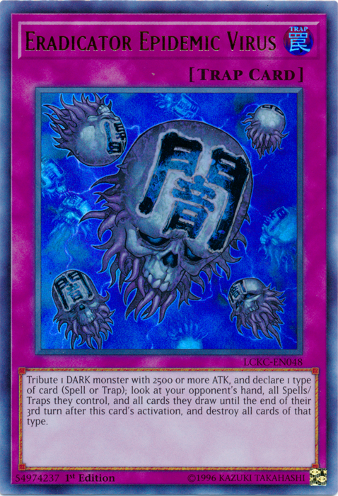 Eradicator Epidemic Virus [LCKC-EN048] Ultra Rare | Devastation Store