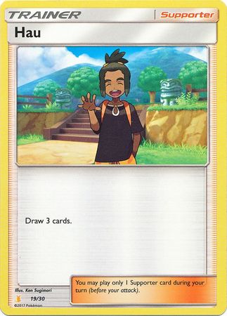 Hau (19/30) [Sun & Moon: Trainer Kit - Alolan Raichu] | Devastation Store