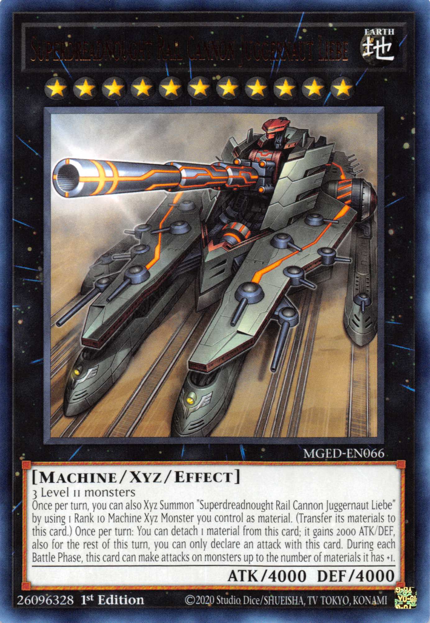 Superdreadnought Rail Cannon Juggernaut Liebe [MGED-EN066] Rare | Devastation Store