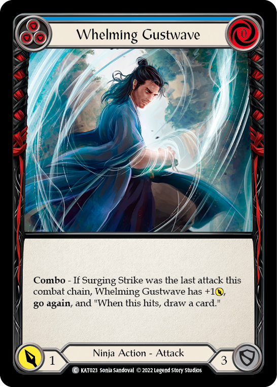 Whelming Gustwave (Blue) [KAT023] (Outsiders Katsu Blitz Deck) | Devastation Store