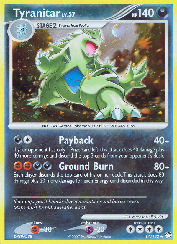 Tyranitar (17/123) [Diamond & Pearl: Mysterious Treasures] | Devastation Store