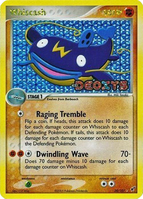 Whiscash (28/107) (Stamped) [EX: Deoxys] | Devastation Store