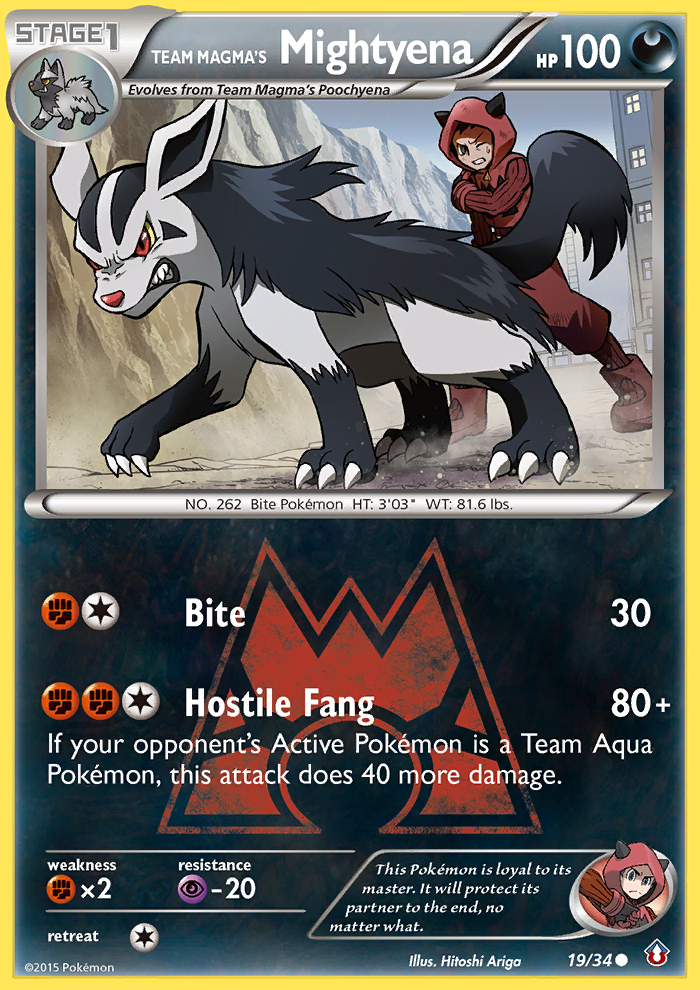 Team Magma's Mightyena (19/34) [XY: Double Crisis] | Devastation Store