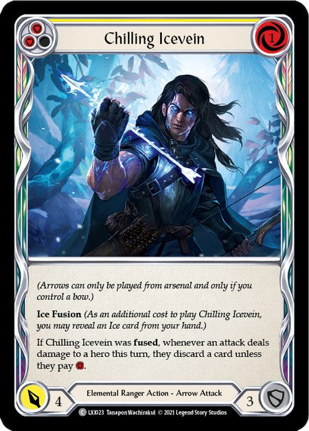 Chilling Icevein (Yellow) [LXI023] (Tales of Aria Lexi Blitz Deck)  1st Edition Normal | Devastation Store