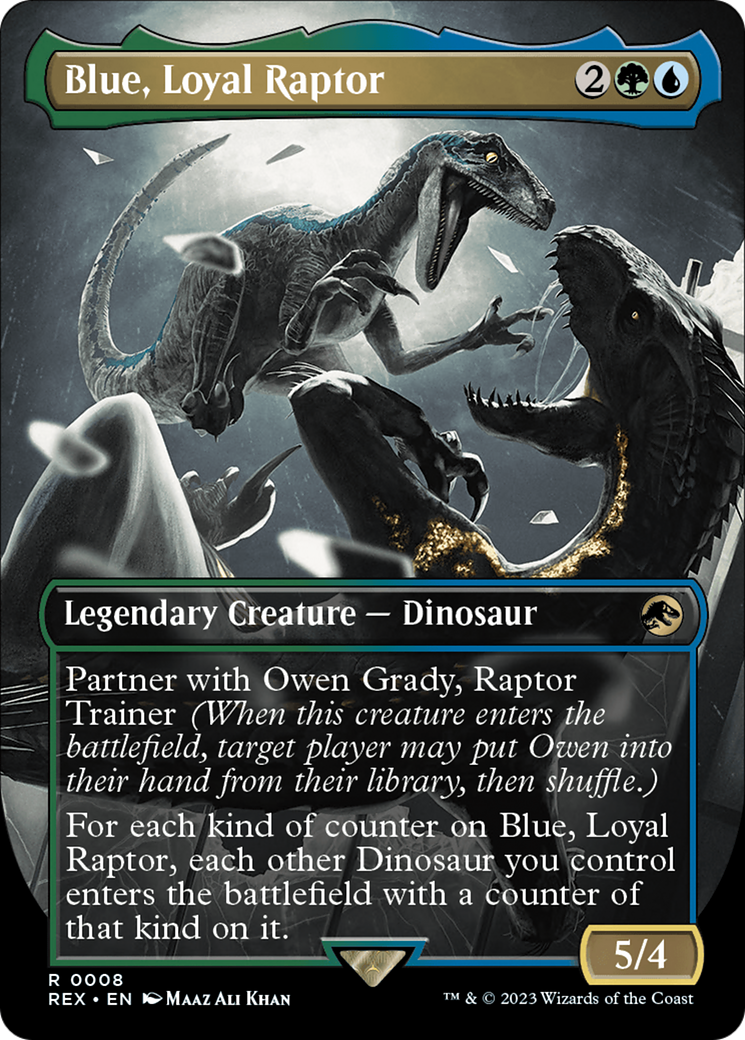 Blue, Loyal Raptor (Borderless) [Jurassic World Collection] | Devastation Store