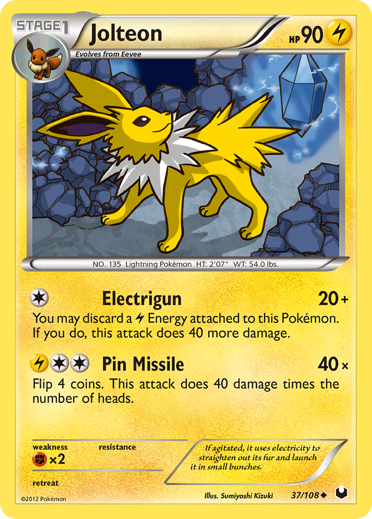 Jolteon (37/108) [Black & White: Dark Explorers] | Devastation Store