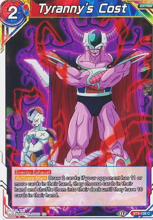 Tyranny's Cost [BT9-108] | Devastation Store