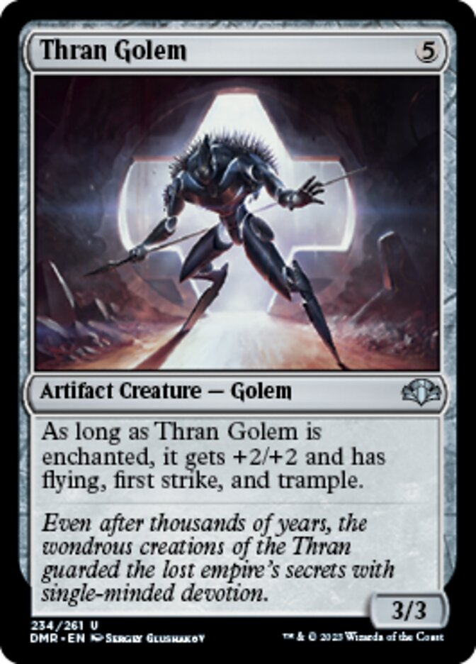 Thran Golem [Dominaria Remastered] | Devastation Store