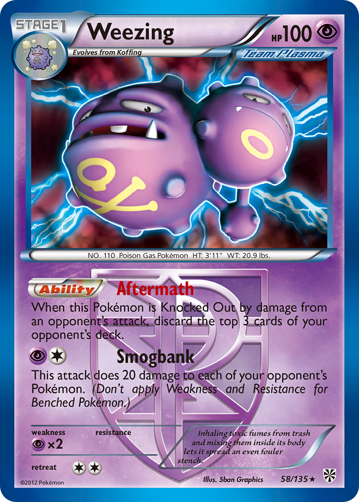 Weezing (58/135) [Black & White: Plasma Storm] | Devastation Store