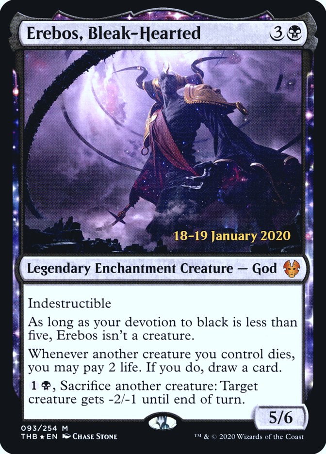 Erebos, Bleak-Hearted [Theros Beyond Death Prerelease Promos] | Devastation Store
