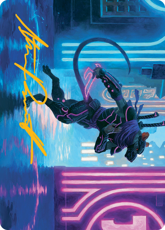 Nezumi Informant Art Card (Gold-Stamped Signature) [March of the Machine Art Series] | Devastation Store