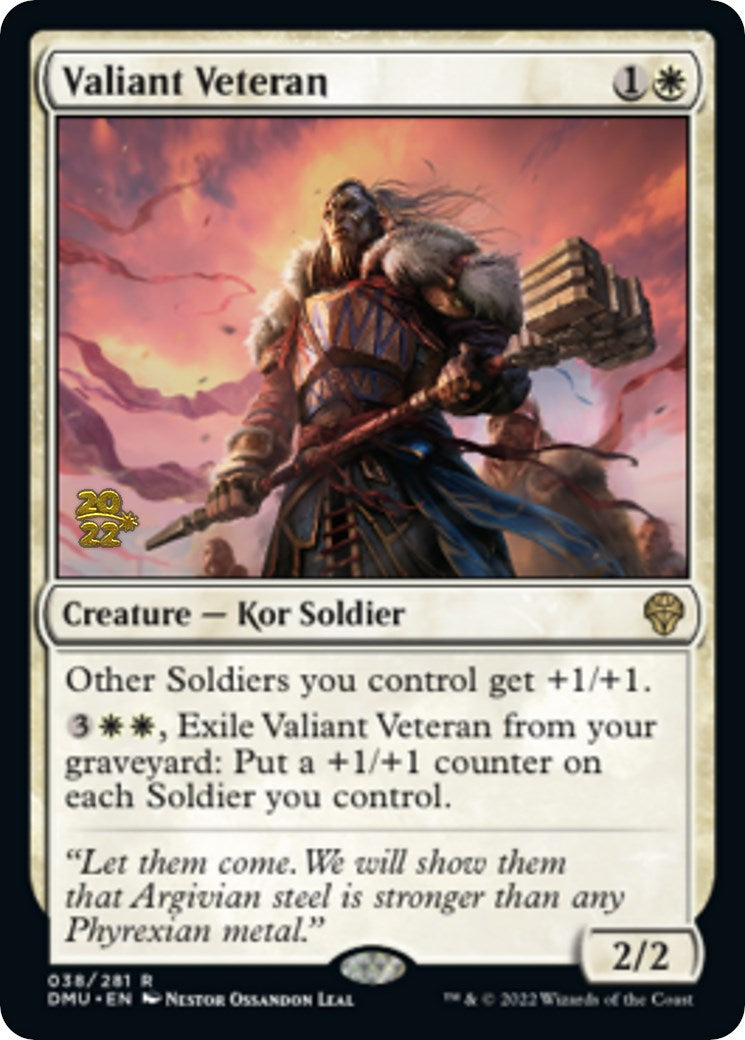 Valiant Veteran [Dominaria United Prerelease Promos] | Devastation Store