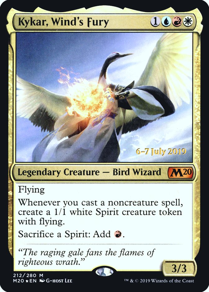 Kykar, Wind's Fury  [Core Set 2020 Prerelease Promos] | Devastation Store