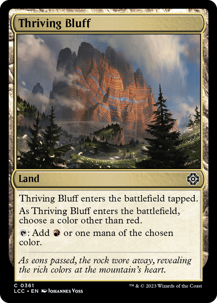 Thriving Bluff [The Lost Caverns of Ixalan Commander] | Devastation Store