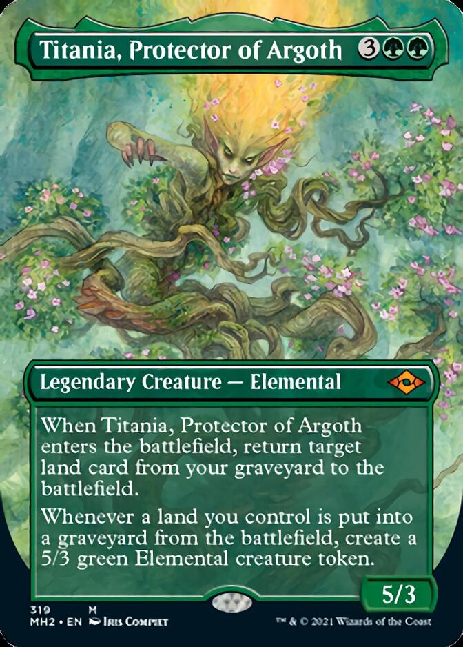 Titania, Protector of Argoth (Borderless Alternate Art) [Modern Horizons 2] | Devastation Store