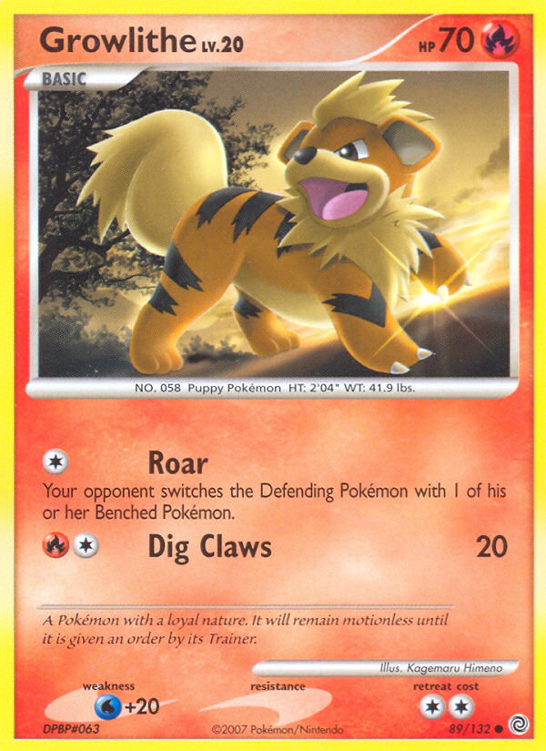 Growlithe (89/132) [Diamond & Pearl: Secret Wonders] | Devastation Store