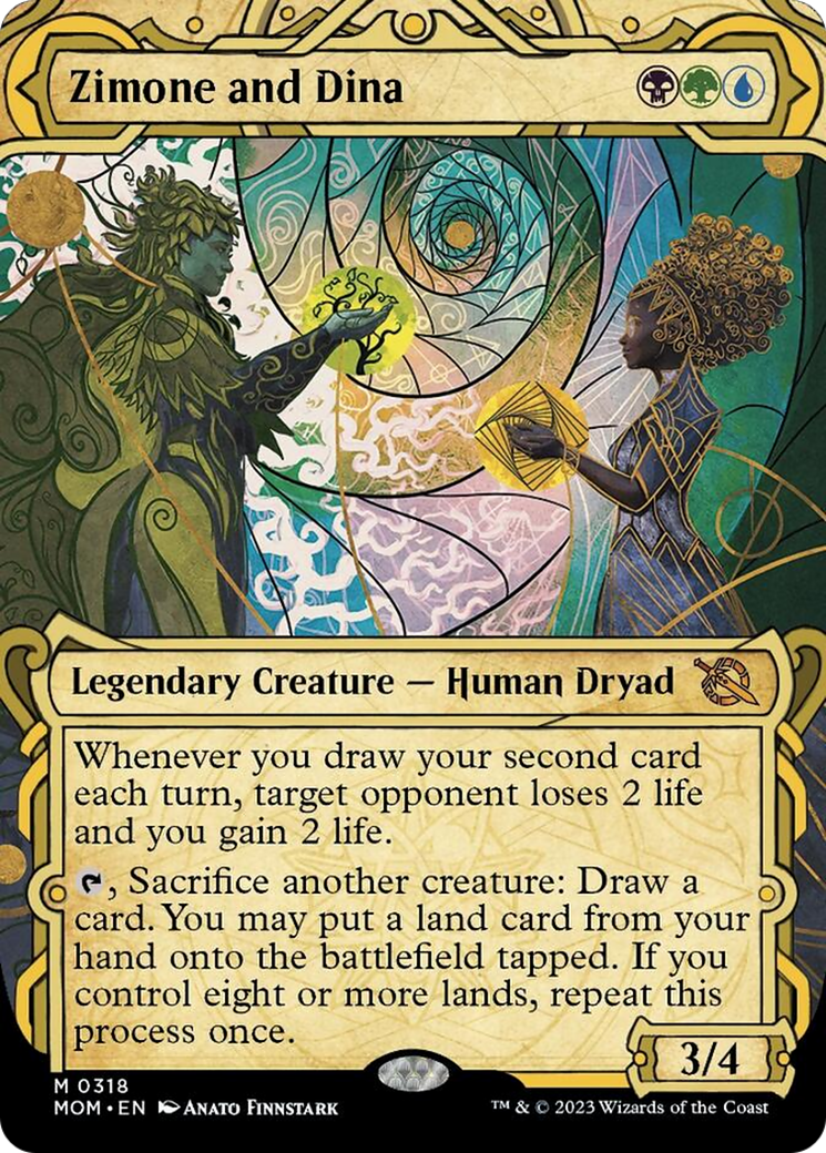 Zimone and Dina (Showcase Planar Booster Fun) [March of the Machine] | Devastation Store