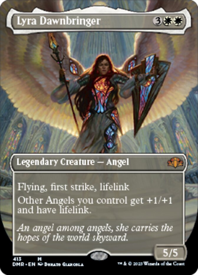 Lyra Dawnbringer (Borderless Alternate Art) [Dominaria Remastered] | Devastation Store
