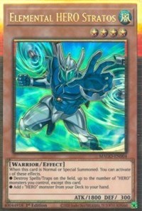 Elemental HERO Stratos (Alternate Art) [MAGO-EN004] Gold Rare | Devastation Store