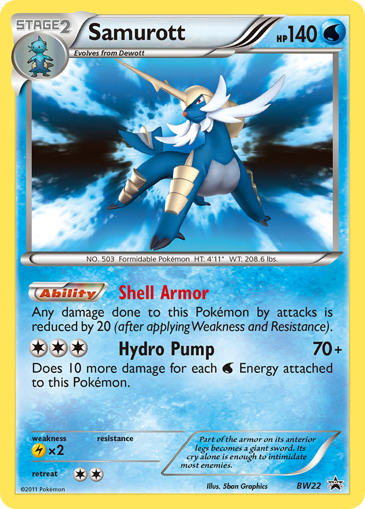 Samurott (BW22) [Black & White: Black Star Promos] | Devastation Store