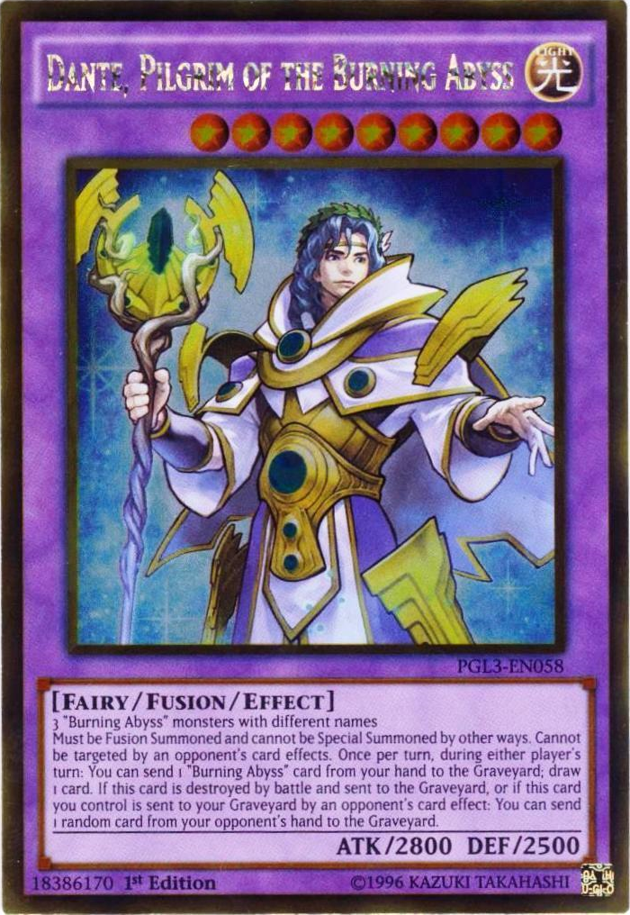Dante, Pilgrim of the Burning Abyss [PGL3-EN058] Gold Rare | Devastation Store