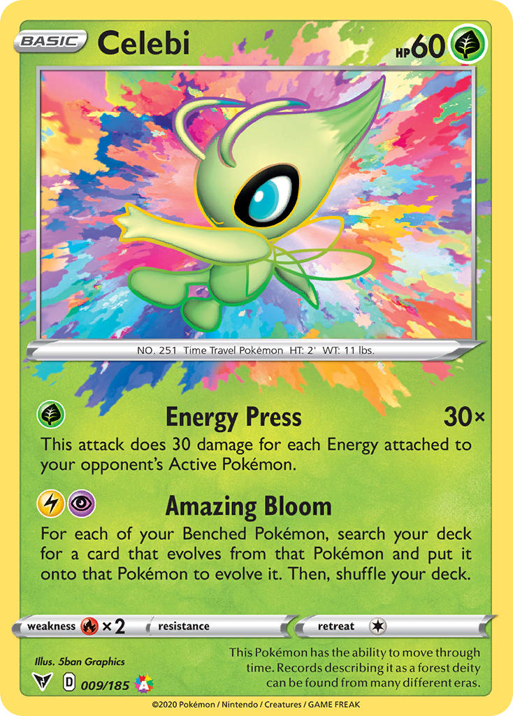 Celebi (009/185) [Sword & Shield: Vivid Voltage] | Devastation Store