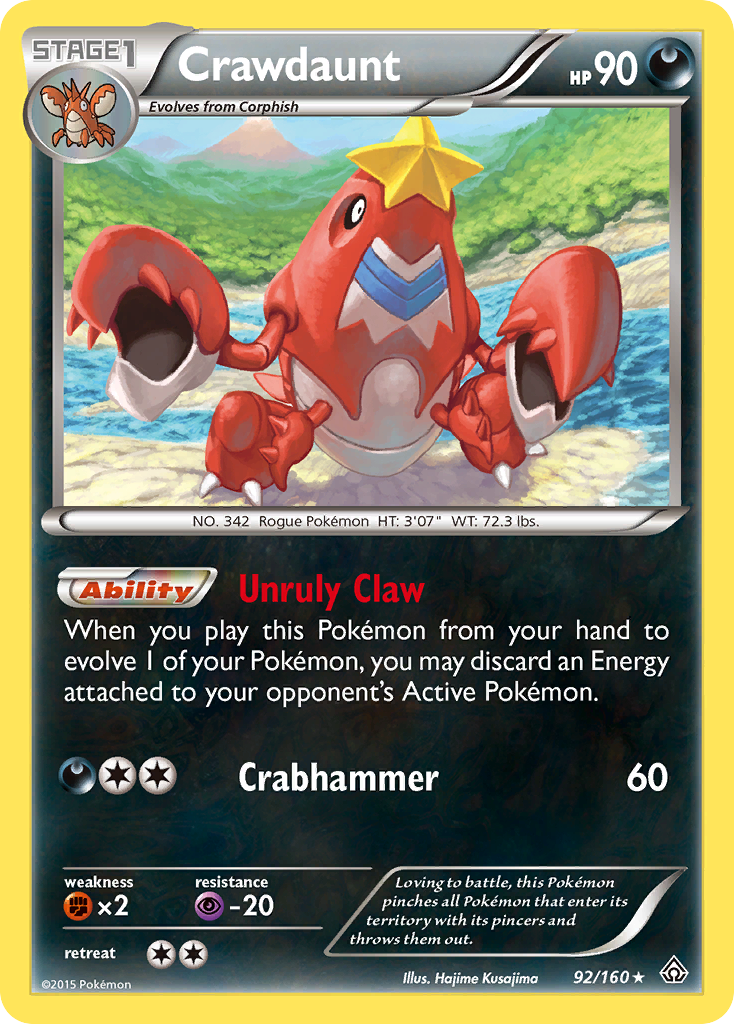 Crawdaunt (92/160) [XY: Primal Clash] | Devastation Store